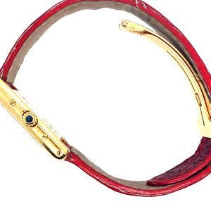 Zlaté náramkové hodinky " Cartier " model Tank Louis Cartier | 18 karátů zlato | 20x28mm