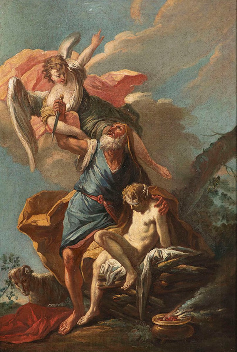 Giovanni Battista Pittoni (1687–1767) – attributed The Sacrifice of Isaac / Abraham Sacrificing His Son Isaac
