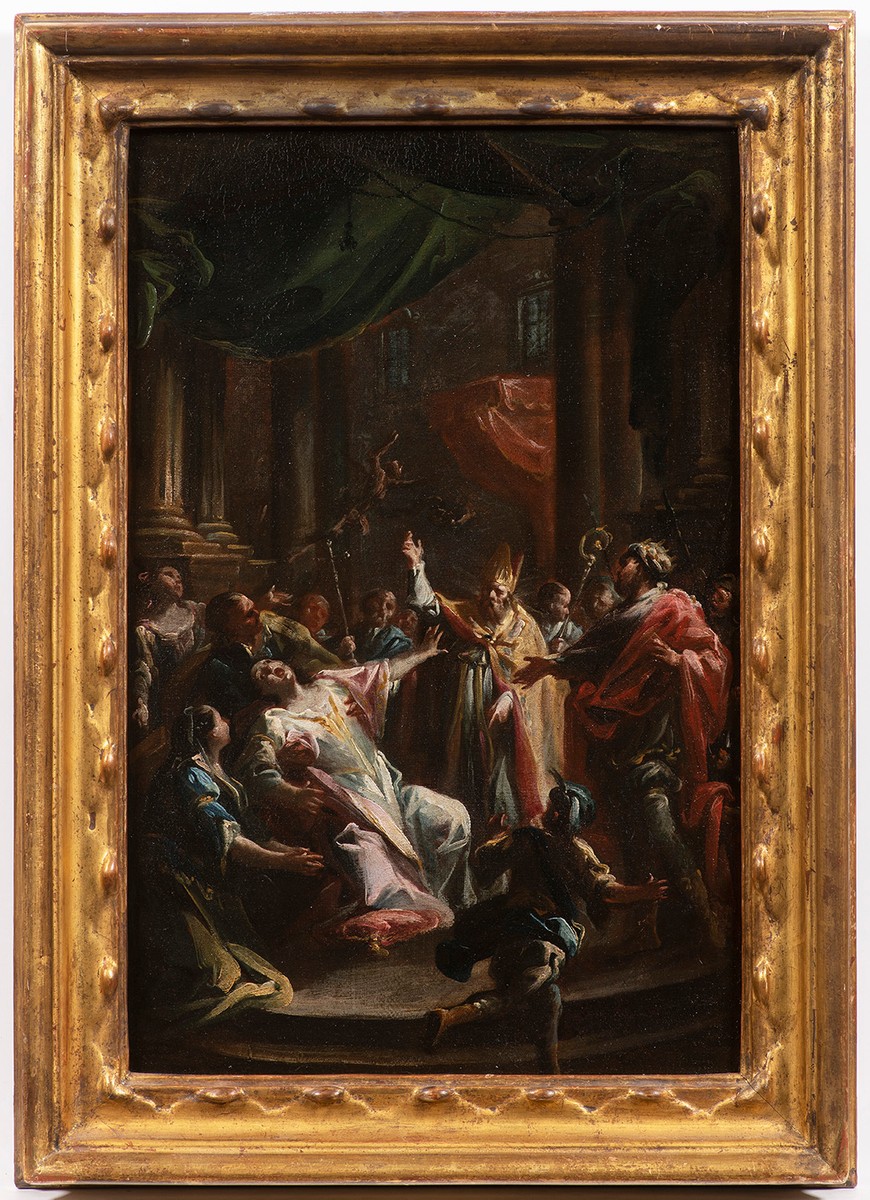 Francesco Monti (1685 – 14 April 1768), Saint Geminianus Exorcising Devils from the Daughter of the Emperor of Constantinople