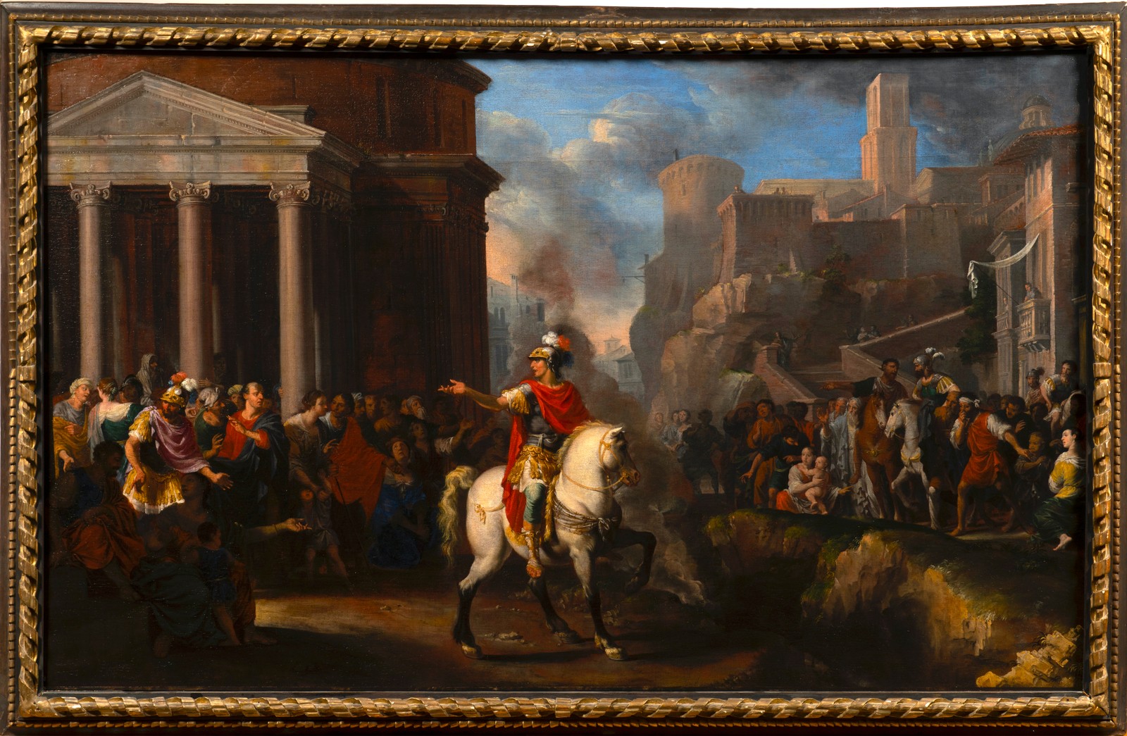 Johann Heiss (1640 – 1704), Marcus Curtius before a Jump into the Abyss.