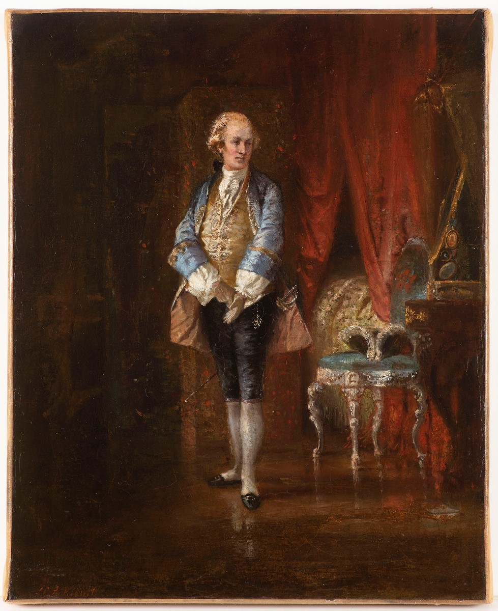 Agathon Klemt (July 27, 1830 Prague - July 5, 1889 Prague), Portrait of an Elegant Man.