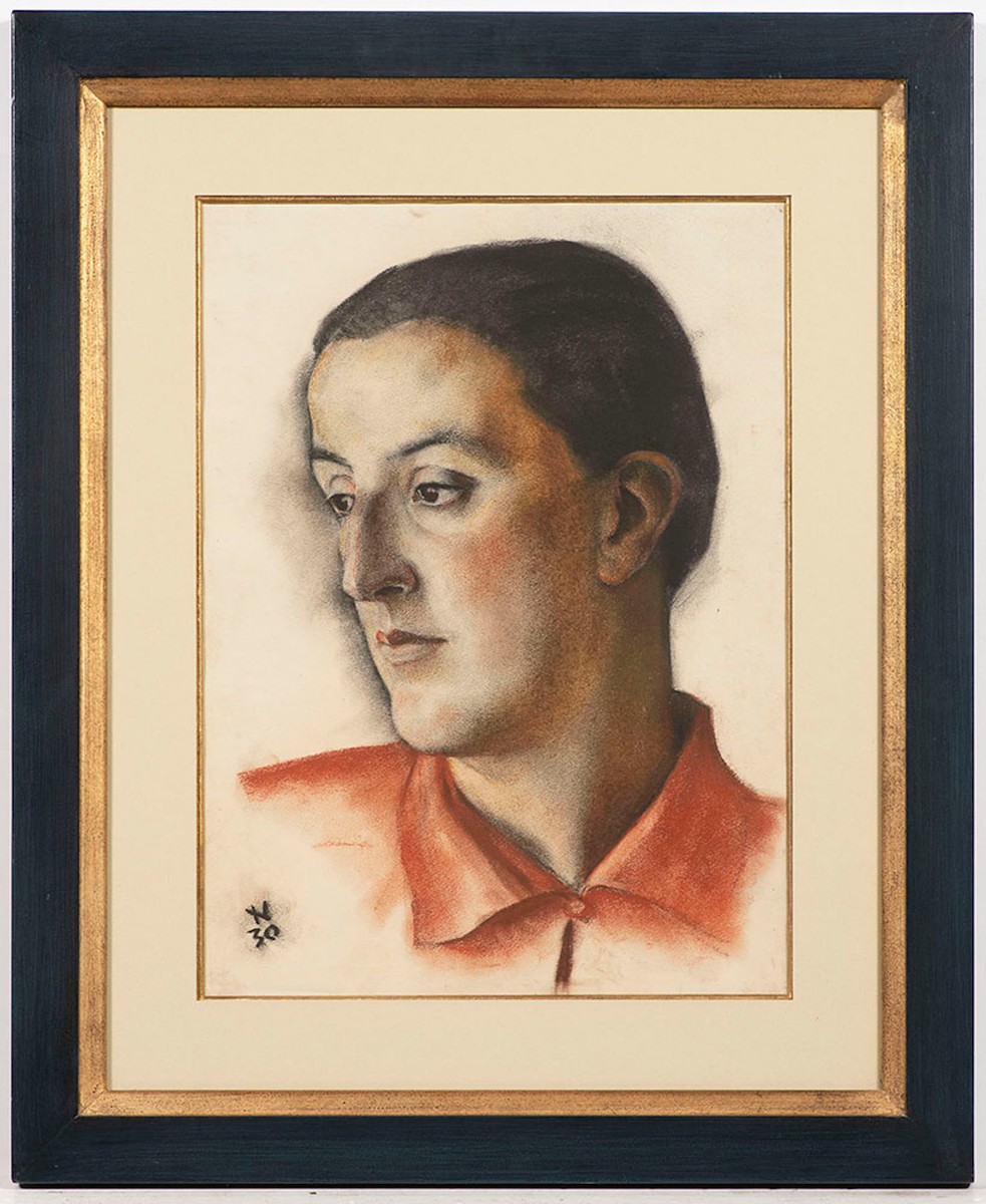Ernst Nepo (Ernst Nepomucky October 17, 1895 in Dauba - August 26, 1971 in Innsbruck). Portrait of a young lady.