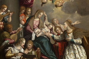 Denys Calvaert, called “Dionisio Fiammingo”, 1540 Antwerp – 1619 Bologna
MYSTICAL MARRIAGE OF SAINT CATHERINE