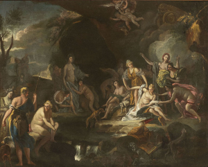 Neapolitan master, 17th century. Bozzetto, Diana Discovering Callisto's Pregnancy