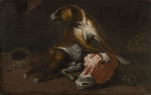 Frans Snijders (1579-1657) - Copy 17th century, A Dog with a Calf's Head