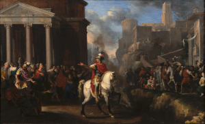 Johann Heiss (1640 – 1704), Marcus Curtius before a Jump into the Abyss.