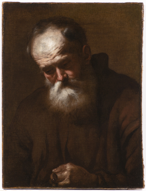Italian Master 17th century, Portrait of an Elderly Monk.