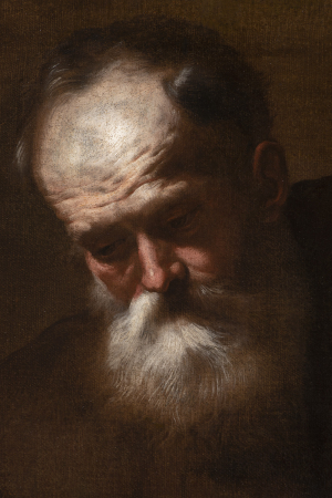 Italian Master 17th century, Portrait of an Elderly Monk.