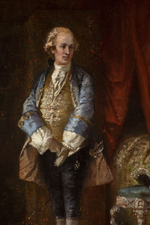 Agathon Klemt (July 27, 1830 Prague - July 5, 1889 Prague), Portrait of an Elegant Man.