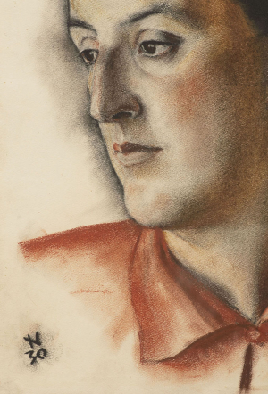 Ernst Nepo (Ernst Nepomucky October 17, 1895 in Dauba - August 26, 1971 in Innsbruck). Portrait of a young lady.