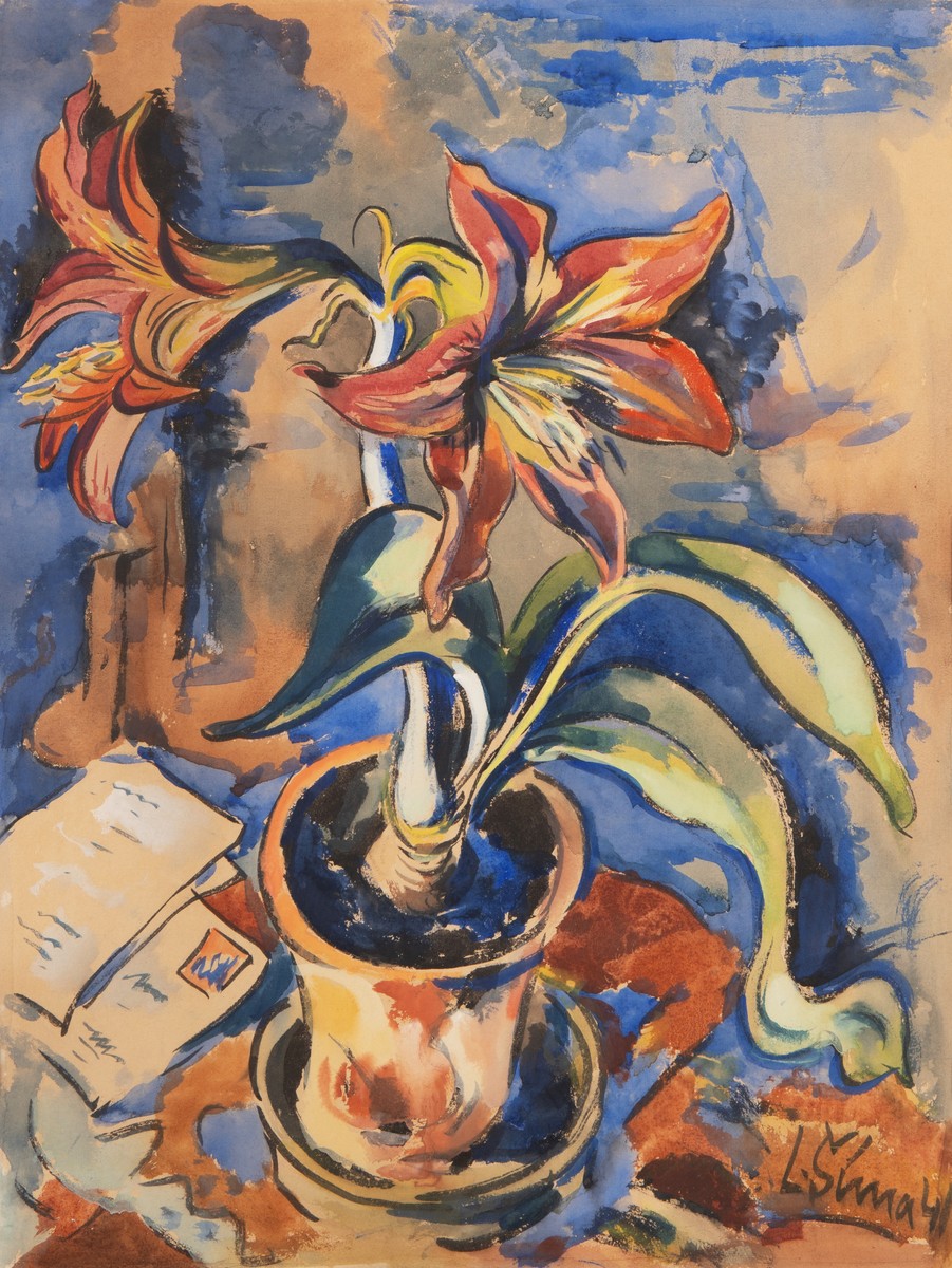 Šíma Ladislav | Zátiší s květinou, 1941
