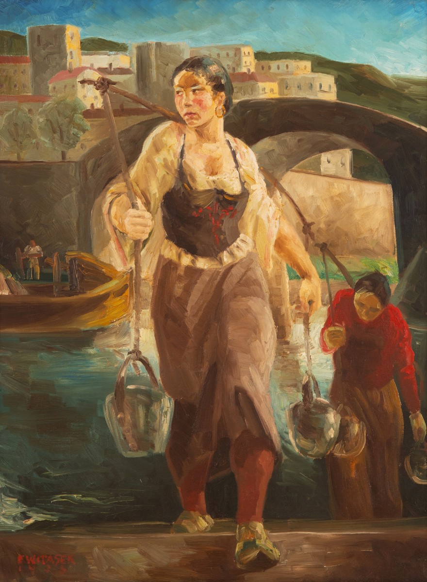 Witasek Emil | Italský přístav (Nosičky vody), 1928