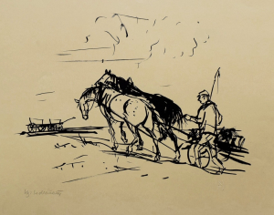 SEDLÁČEK Vojtěch (1892-1973): Cestou na pole.