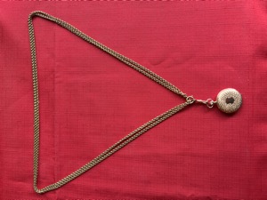 Starožitné zlaté kapesní hodinky se zlatým řetízkem 14kt