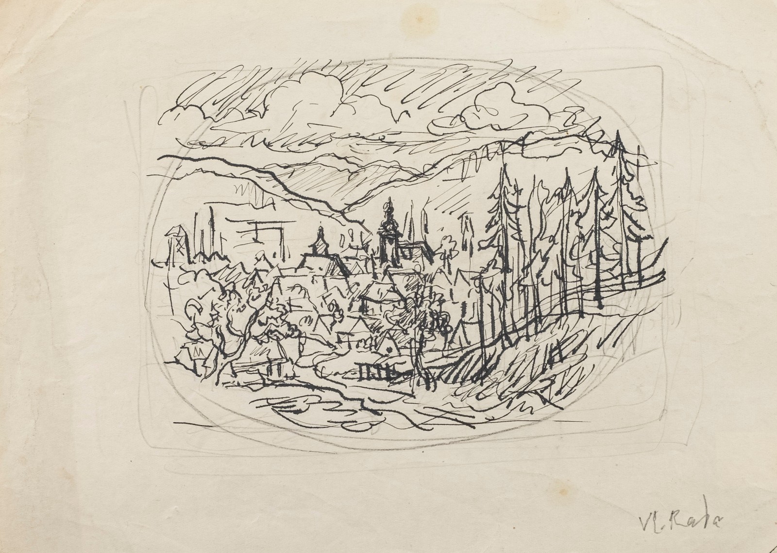 Vlastimil Rada (1895–1962) | Studie údolí