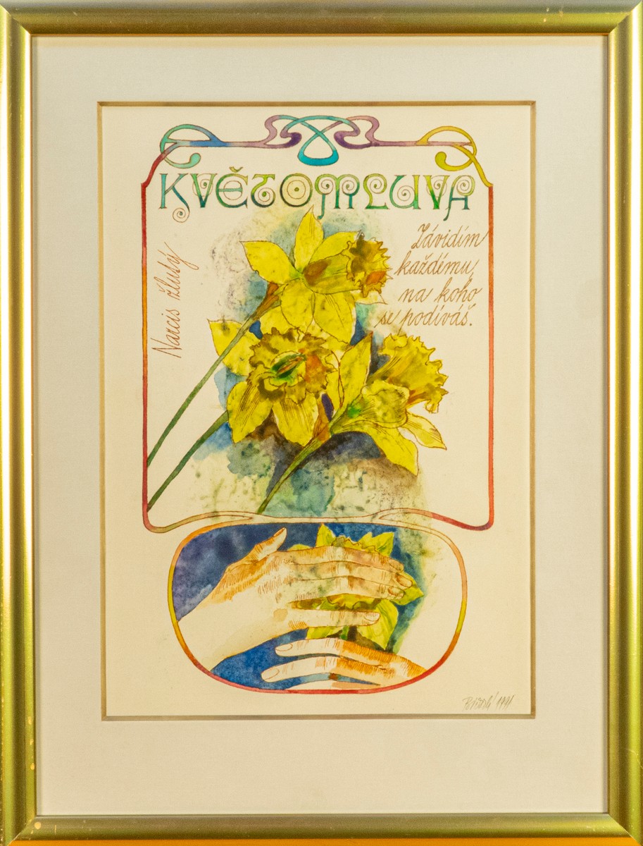 Jaroslava Bičovská (*1945) | Květomluva – Narcis žlutý