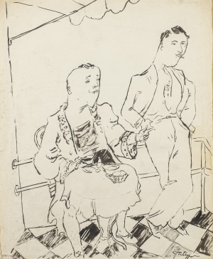 Kurt Hallegger (1901–1963) | Ranní káva na terase