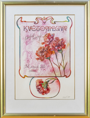 Jaroslava Bičovská (*1945) | Květomluva – Karafiát červený