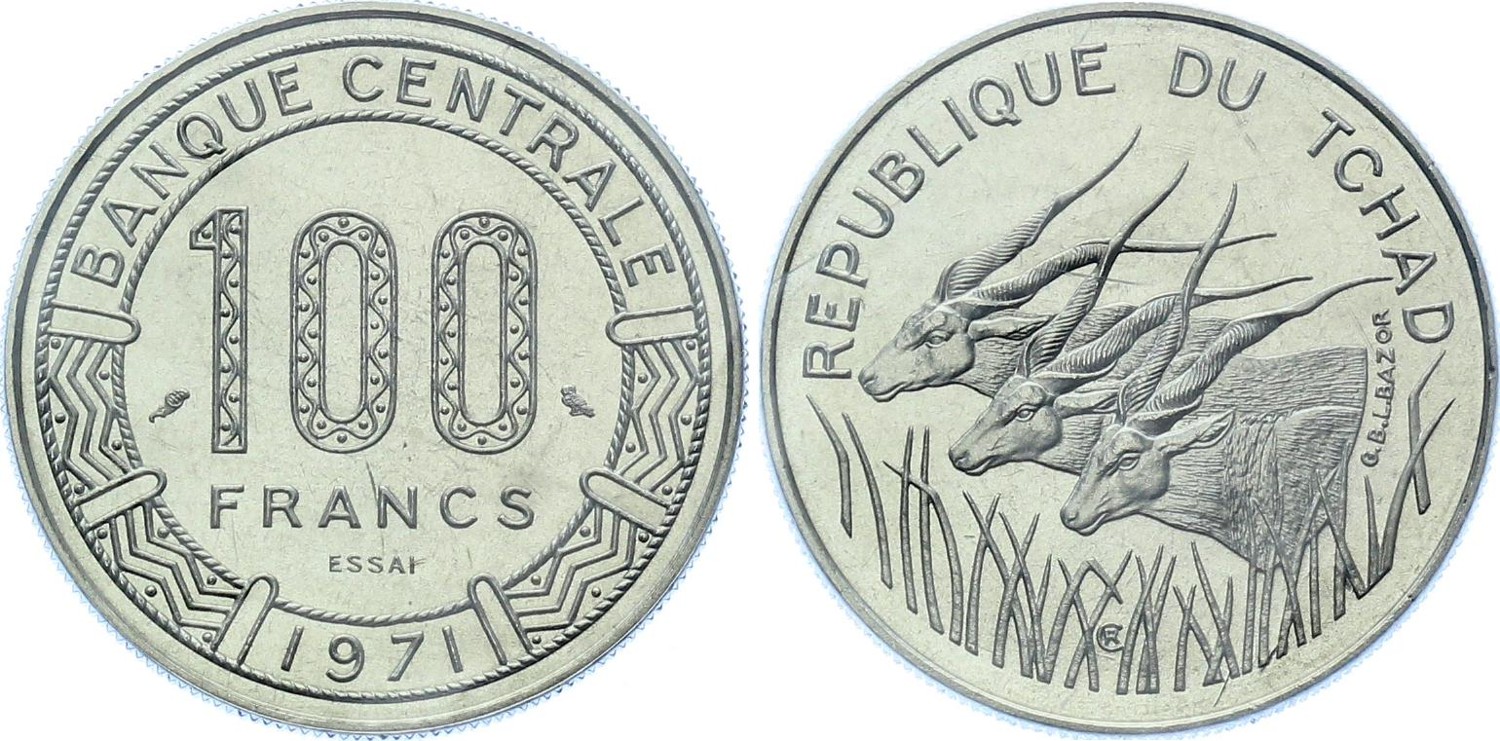 Chad 100 Francs 1971 ESSAI