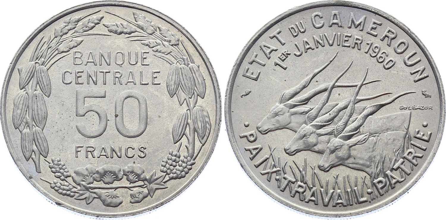Cameroun 50 Francs 1960