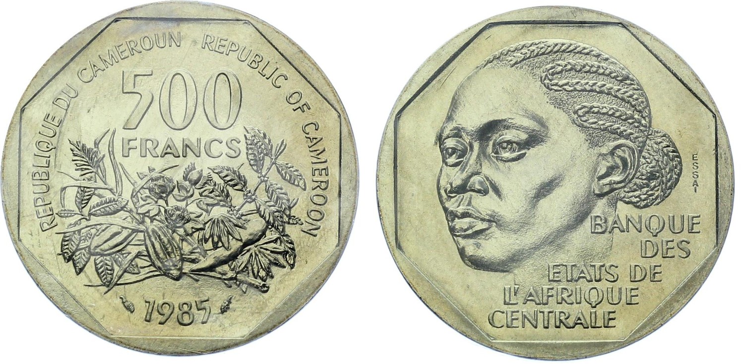 Cameroon 500 Francs 1985 ESSAI