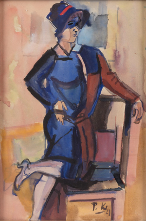 Pravoslav Kotík (1889 - 1970) - Dáma s kloboukem