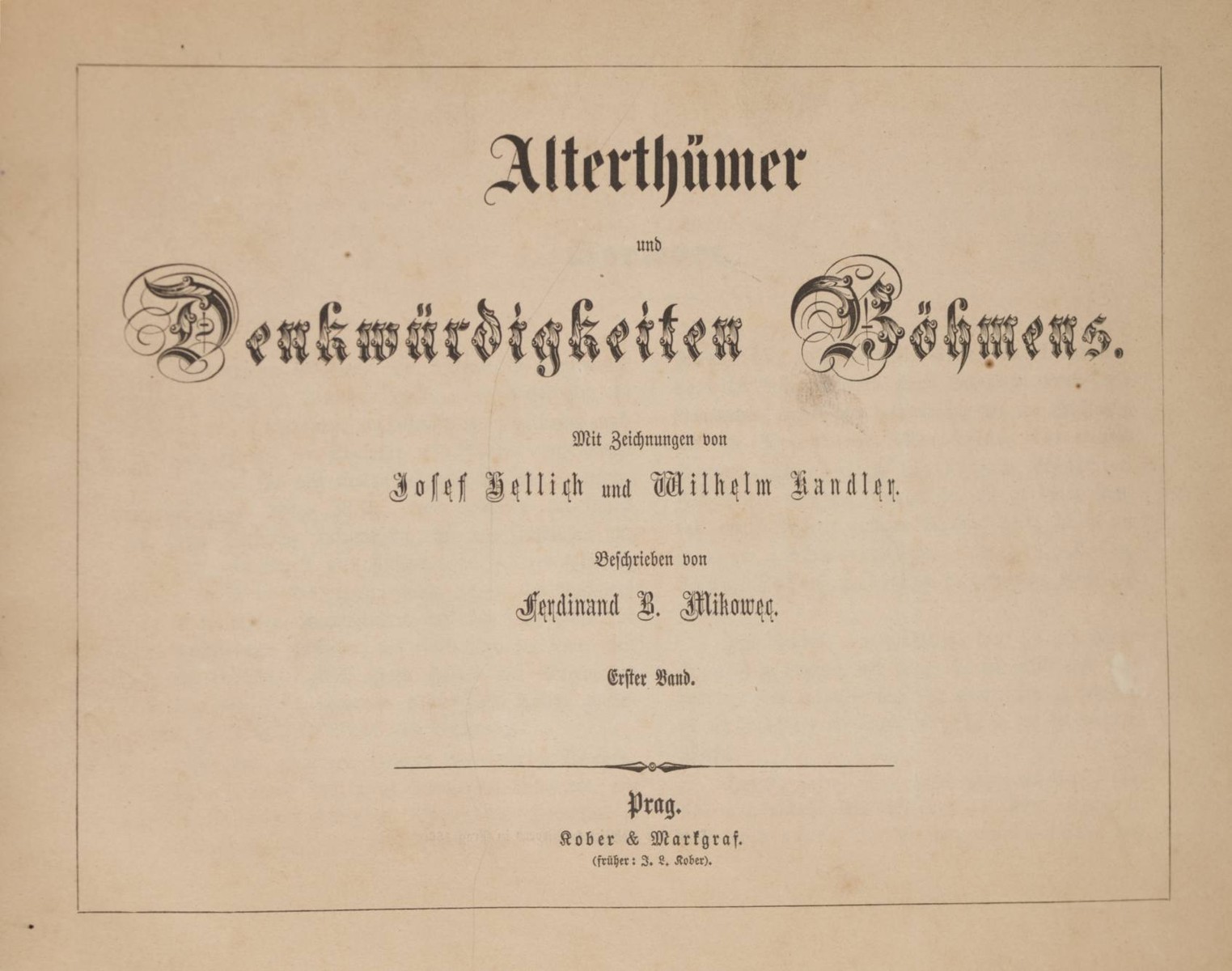 Ferdinand Břetislav Mikovec (1826-1862) Josef Vojtěch Hellich (1807-1880)