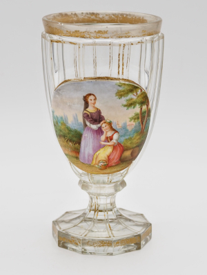 Malovaná sklenice Biedermeier