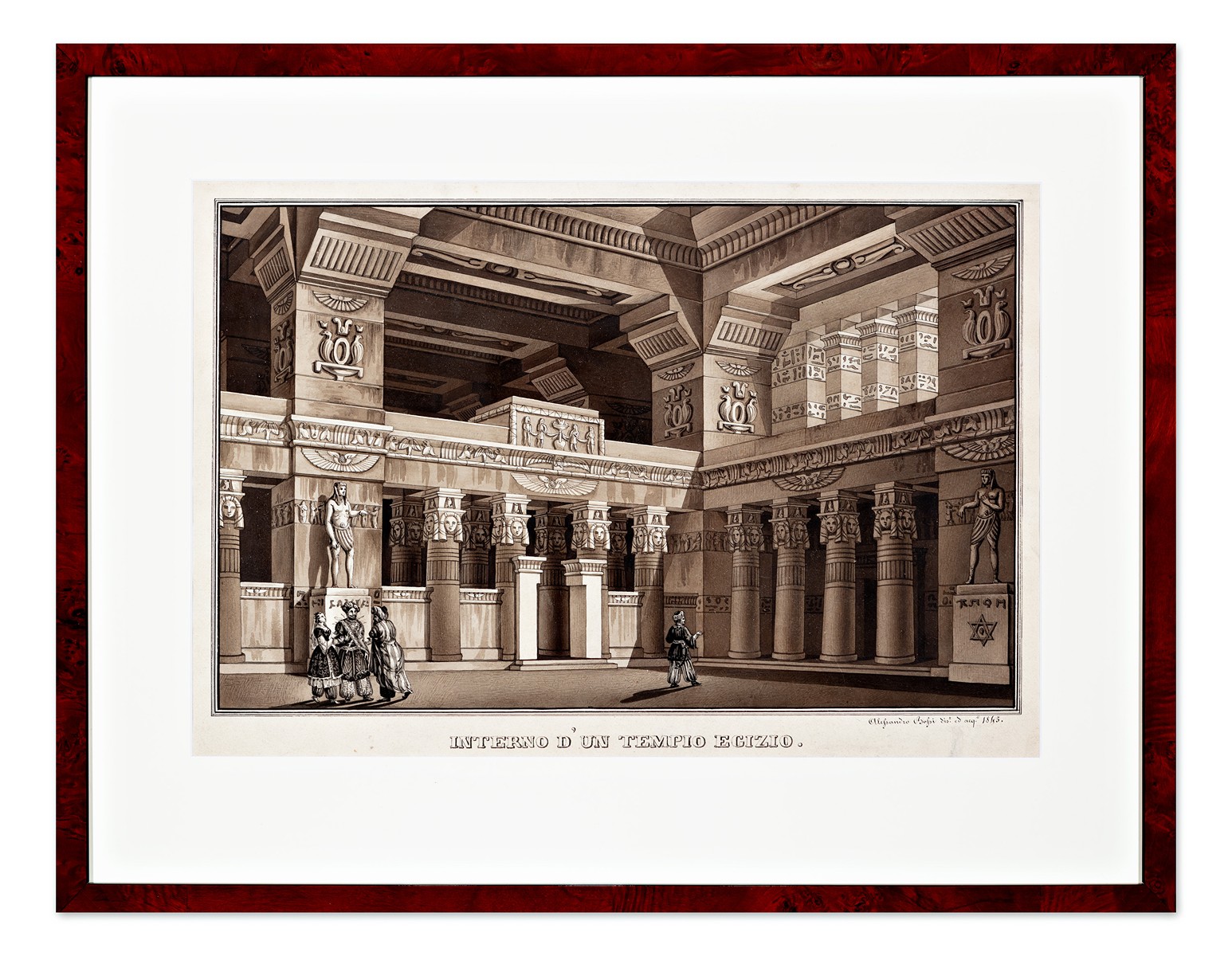 Bossi Alessandro - Interno d'un tempio ecizio