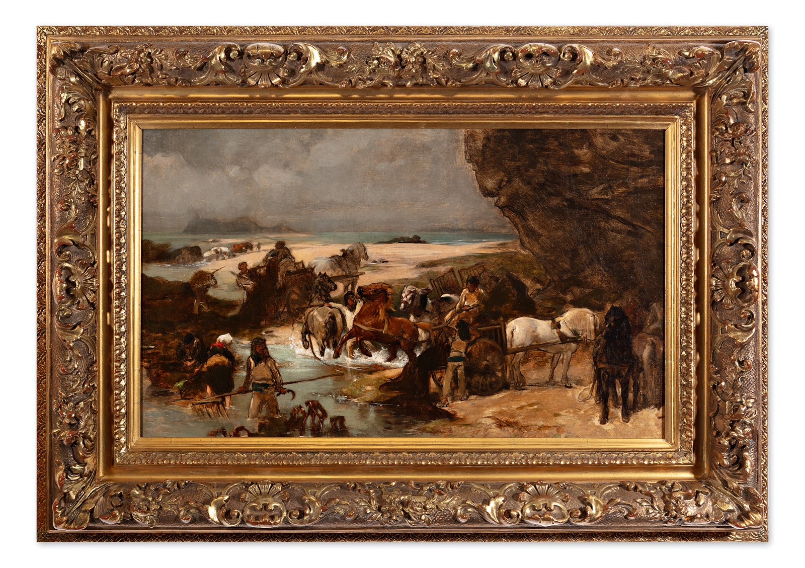Čermák Jaroslav 1830-1878 - Život na pobřeží u Roscoffu