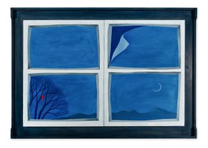 Josef Velčovský (1945) - Okno (100 x 300 cm, VELKÝ FORMÁT)