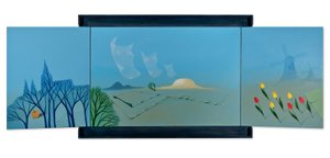 Josef Velčovský (1945) - Okno (100 x 300 cm, VELKÝ FORMÁT)