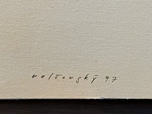 Josef Velčovský (1945) - Okno (100 x 300 cm, VELKÝ FORMÁT)