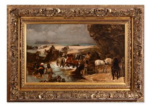 Čermák Jaroslav 1830-1878 - Život na pobřeží u Roscoffu