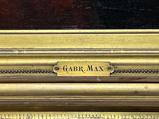 Gabriel von Max (1840 - 1915) - Dívka s vějířem
