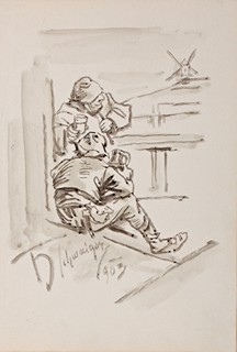 Schwaiger Hanuš 1854-1912 - Holandští pijáci