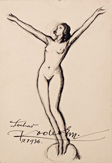 Kodet Emanuel 1880-1955 - Jelizaveta Nikolská a rukopis