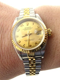 DÁMSKÉ HODINKY DATEJUST ROLEX OCEL A ZLATO