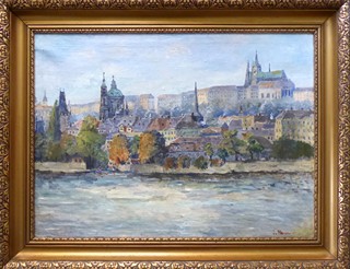 JOSEF HOMOLKA - POHLED NA PRAŽSKÝ HRAD A MALOU STRANU