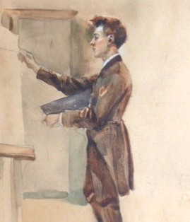 KAREL AUGUSTA (1883-1974) - V MALÍŘSKÉM ATELIÉRU AKADEMIE