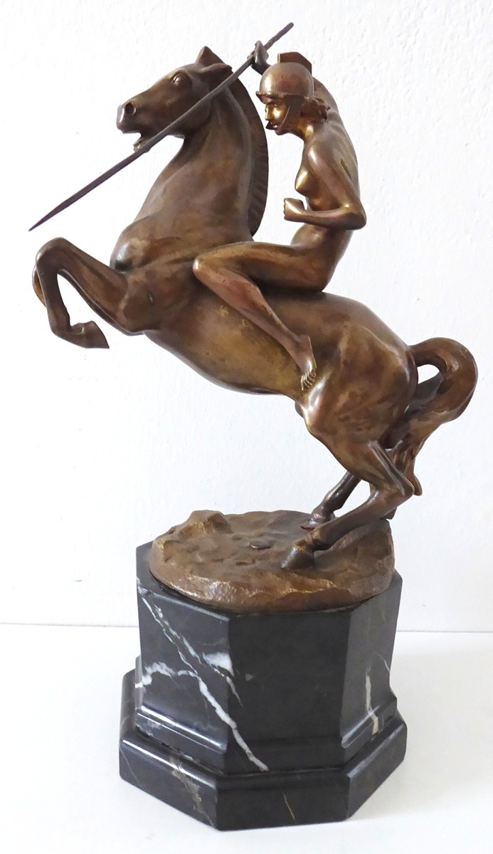 AMAZONKA NA KONI - HANS KECK (1875-1941)
