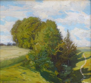 ALOIS KALVODA (1875-1934) - LETNÍ KRAJINA S ÚVOZEM