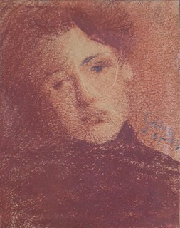 ROBERT SCHLOSSER (1980-1943) - PORTRÉT MLADÉ DÍVKY