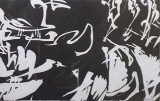 FRANTIŠEK KUPKA (1871-1957) - BÍLÉ RYTMY NA ČERNÉ