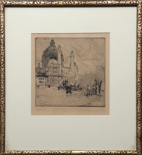 MAX POLLAK (1886-1970) - KARLSKIRCHE VE VÍDNI