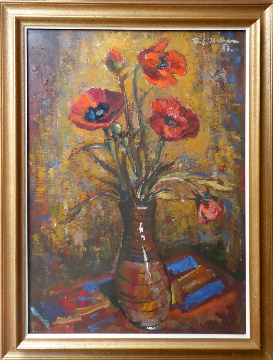 BOHUMIL STANISLAV URBAN (1903-1997) - MÁKY V KAMENINOVÉ VÁZE