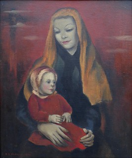 BOHUMIL STANISLAV URBAN (1903-1997) - MATKA S DÍTĚTEM