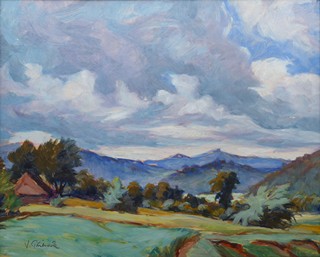VÁCLAV PŘÍHODA (1888-1941) - KRAJINA S VYSOKÝM NEBEM