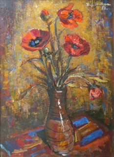 BOHUMIL STANISLAV URBAN (1903-1997) - MÁKY V KAMENINOVÉ VÁZE