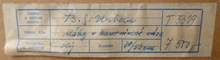 BOHUMIL STANISLAV URBAN (1903-1997) - MÁKY V KAMENINOVÉ VÁZE